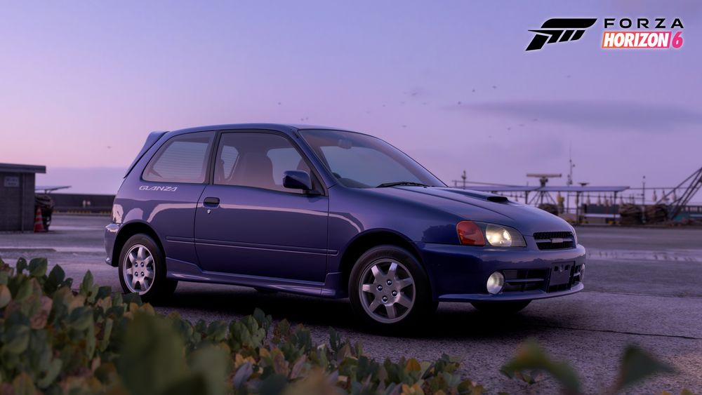 Official Forza Horizon 6 image of the 1996 Toyota Starlet Glanza V