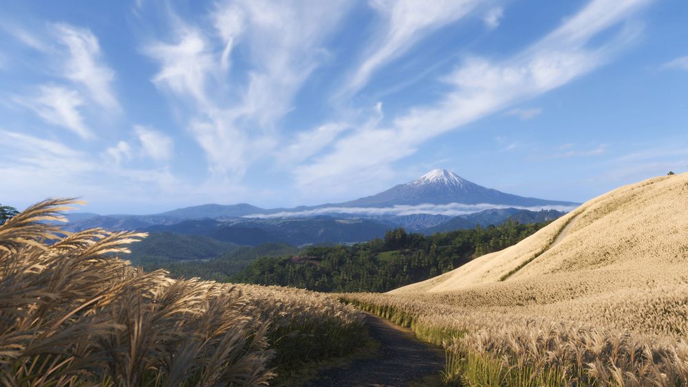 Forza Horizon 6 富士山景色 跑車行駛