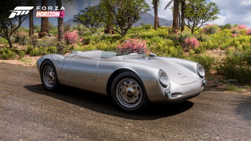 The Porche 55A Spyder in FH5