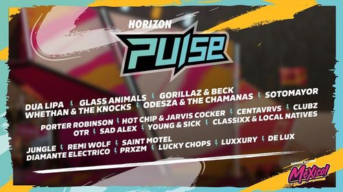 A list of songs on the Horizon Pulse station in FH5.