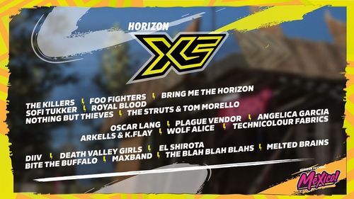 A list of songs on the Horizon XS radio station in FH5.